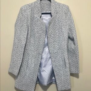 Women's Gray Herringbone Coat